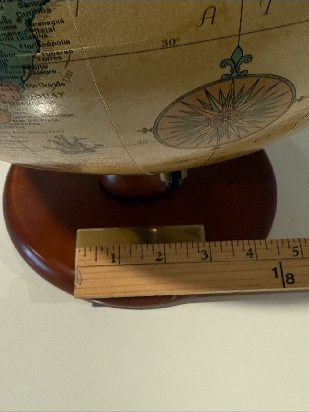 12” Antique Raised Relief Desk Replogle World Classic Globe - Picture 9 of 16
